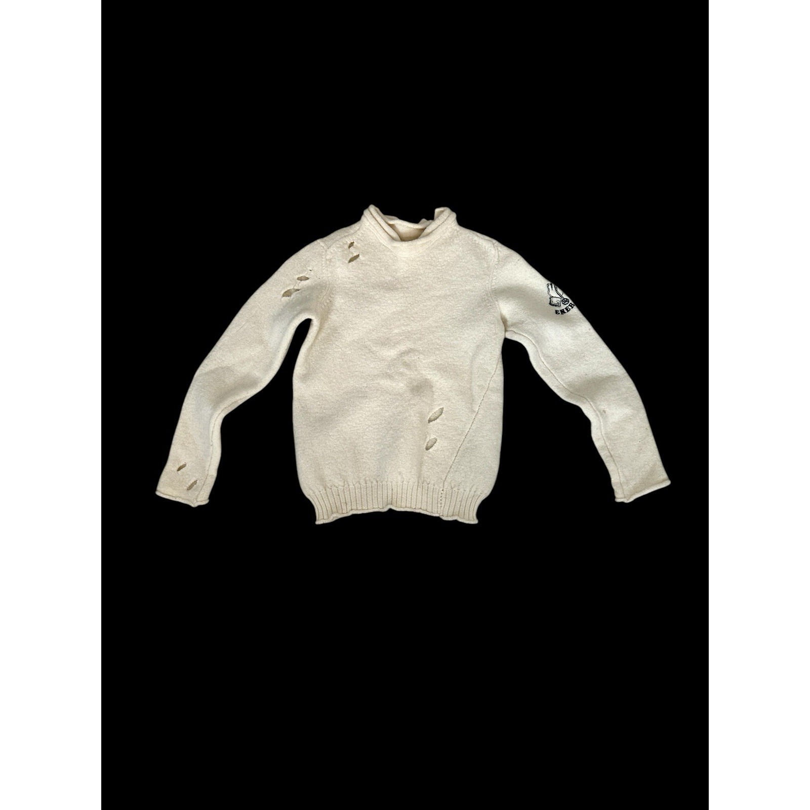 Vintage Miss Sixty Energie Women's Sweater Sz Small/Medium 100% Wool Cream